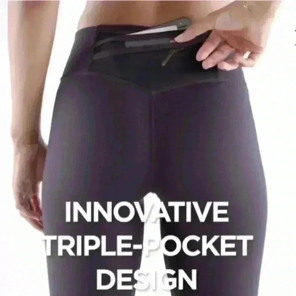 Fabletics Womens Black Trinity High-Waisted Pocket Legging XS - Picture 2 of 12
